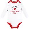 image:imageHudson Baby babyboys Cotton Longsleeve Bodysuits 3packBoy First Valentine Easter