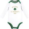 image:imageHudson Baby babyboys Cotton Longsleeve Bodysuits 3packBoy First Valentine Easter