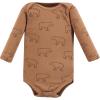 image:imageHudson Baby babyboys Cotton Longsleeve Bodysuits 3packBrown Bear