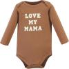 image:imageHudson Baby babyboys Cotton Longsleeve Bodysuits 3packBrown Navy Mamas Boy