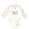 image:imageHudson Baby babyboys Cotton Longsleeve Bodysuits 3packCozy Cutie