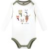 image:imageHudson Baby babyboys Cotton Longsleeve Bodysuits 3packCozy Woodland Friends Green