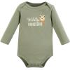image:imageHudson Baby babyboys Cotton Longsleeve Bodysuits 3packCozy Woodland Friends Green