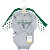 image:imageHudson Baby babyboys Cotton Longsleeve Bodysuits 3packCutest Clover