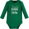image:imageHudson Baby babyboys Cotton Longsleeve Bodysuits 3packCutest Clover