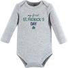 image:imageHudson Baby babyboys Cotton Longsleeve Bodysuits 3packCutest Clover