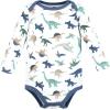 image:imageHudson Baby babyboys Cotton Longsleeve Bodysuits 3packDino Friends