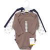 image:imageHudson Baby babyboys Cotton Longsleeve Bodysuits 3packFootball Mvp