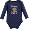 image:imageHudson Baby babyboys Cotton Longsleeve Bodysuits 3packFootball Mvp