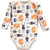 image:imageHudson Baby babyboys Cotton Longsleeve Bodysuits 3packForest