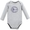 image:imageHudson Baby babyboys Cotton Longsleeve Bodysuits 3packGray Aviation