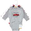 image:imageHudson Baby babyboys Cotton Longsleeve Bodysuits 3packGray Fire Truck