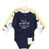image:imageHudson Baby babyboys Cotton Longsleeve Bodysuits 3packHugasaurus