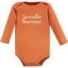 image:imageHudson Baby babyboys Cotton Longsleeve Bodysuits 3packLeopard Pumpkin
