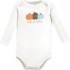 image:imageHudson Baby babyboys Cotton Longsleeve Bodysuits 3packLeopard Pumpkin