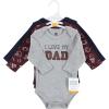 image:imageHudson Baby babyboys Cotton Longsleeve Bodysuits 3packLove Dad