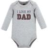 image:imageHudson Baby babyboys Cotton Longsleeve Bodysuits 3packLove Dad