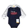 image:imageHudson Baby babyboys Cotton Longsleeve Bodysuits 3packLove Mom