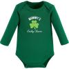 image:imageHudson Baby babyboys Cotton Longsleeve Bodysuits 3packLucky Charm