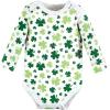 image:imageHudson Baby babyboys Cotton Longsleeve Bodysuits 3packLucky Charm