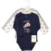 image:imageHudson Baby babyboys Cotton Longsleeve Bodysuits 3packPizza