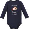 image:imageHudson Baby babyboys Cotton Longsleeve Bodysuits 3packPizza