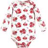 image:imageHudson Baby babyboys Cotton Longsleeve Bodysuits 3packRed Rose Leopard