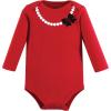 image:imageHudson Baby babyboys Cotton Longsleeve Bodysuits 3packRed Rose Leopard