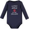 image:imageHudson Baby babyboys Cotton Longsleeve Bodysuits 5packApple Orchard