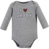 image:imageHudson Baby babyboys Cotton Longsleeve Bodysuits 5packBoy Daddy