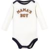 image:imageHudson Baby babyboys Cotton Longsleeve Bodysuits 5packBrown Navy Mamas Boy