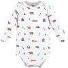 image:imageHudson Baby babyboys Cotton Longsleeve Bodysuits 5packCamping Animals