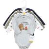 image:imageHudson Baby babyboys Cotton Longsleeve Bodysuits 5packCamping Animals