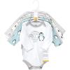 image:imageHudson Baby babyboys Cotton Longsleeve Bodysuits 5packChill Out Penguin