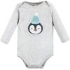 image:imageHudson Baby babyboys Cotton Longsleeve Bodysuits 5packChill Out Penguin