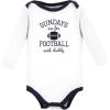 image:imageHudson Baby babyboys Cotton Longsleeve Bodysuits 5packFootball Huddles