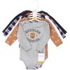 image:imageHudson Baby babyboys Cotton Longsleeve Bodysuits 5packFootball Huddles
