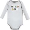 image:imageHudson Baby babyboys Cotton Longsleeve Bodysuits 5packRustic Safari