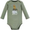 image:imageHudson Baby babyboys Cotton Longsleeve Bodysuits 5packRustic Safari