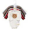image:imageHudson Baby babyboys Cotton Longsleeve Bodysuits 7packBrown Bear