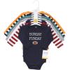 image:imageHudson Baby babyboys Cotton Longsleeve Bodysuits 7packSports Stripes