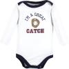 image:imageHudson Baby babyboys Cotton Longsleeve Bodysuits 7packSports Stripes