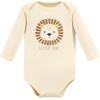 image:imageHudson Baby unisexbaby Cotton Longsleeve Bodysuits 3packBrave Lion