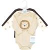 image:imageHudson Baby unisexbaby Cotton Longsleeve Bodysuits 3packBrave Lion
