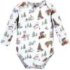 image:imageHudson Baby unisexbaby Cotton Longsleeve Bodysuits 3packChristmas Forest