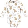 image:imageHudson Baby unisexbaby Cotton Longsleeve Bodysuits 3packDream Big Teddy