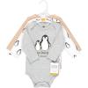 image:imageHudson Baby unisexbaby Cotton Longsleeve Bodysuits 3packJust Chillin Penguin