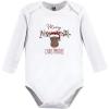 image:imageHudson Baby unisexbaby Cotton Longsleeve Bodysuits 3packRed Christmoose