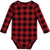 image:imageHudson Baby unisexbaby Cotton Longsleeve Bodysuits 3packRed Christmoose