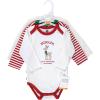 image:imageHudson Baby unisexbaby Cotton Longsleeve Bodysuits 3packRudolph Reindeer